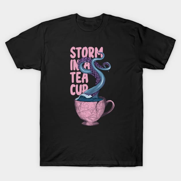 Storm in a tea T-Shirt by Jess Adams